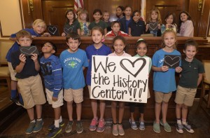 A group of kids in our courtroom