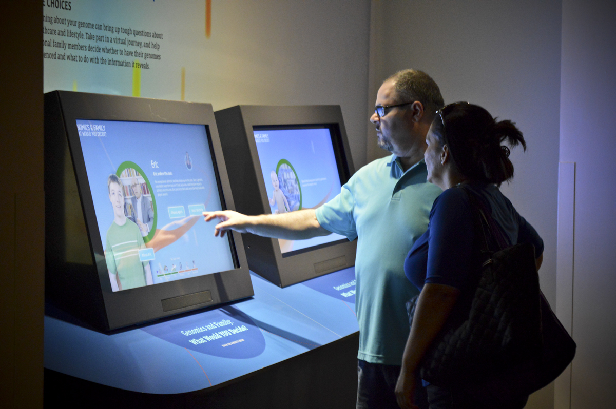 Genome: Unlocking Life's Code exhibit