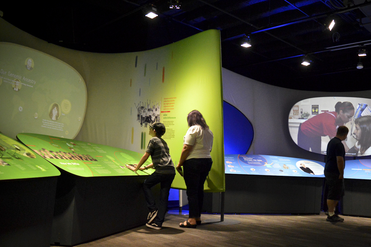 Genome: Unlocking Life's Code exhibit