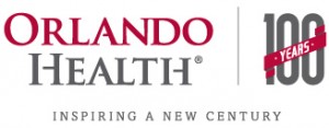 Orlando Health 100 Years logo