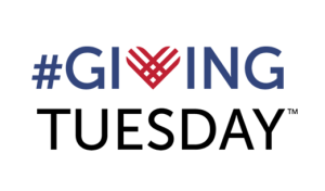 Giving Tuesday text logo with "V" in shape of a heart