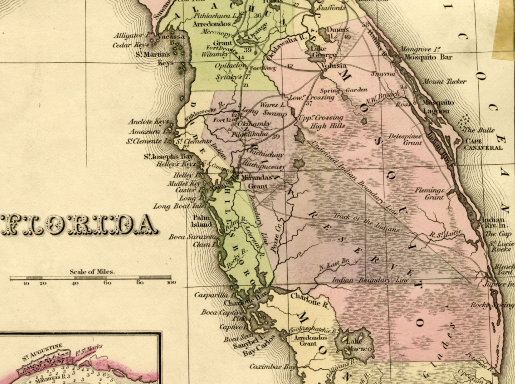 Tanner's Florida map, 1833