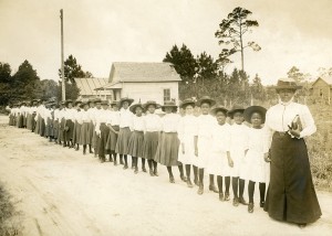 Mary McLeod Bethune with students