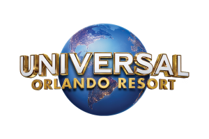 Text reading Universal Orlando Resort on top of an image of the earth